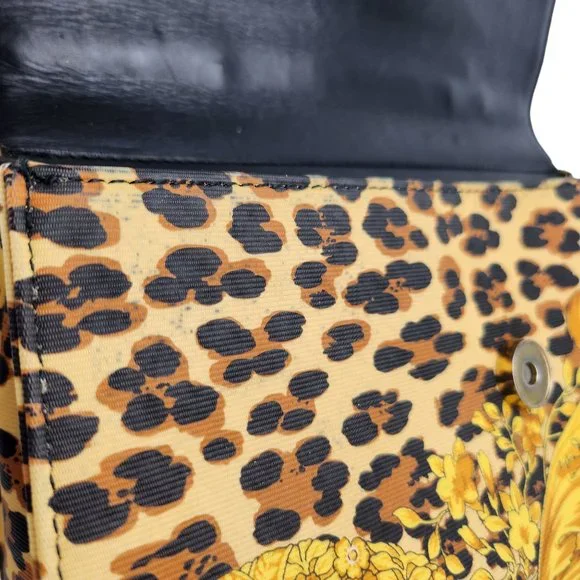 Versace Vintage Leopard Baroque Top Handle Bag - Picture 11 of 12